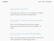 Tablet Screenshot of jaanus.com